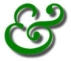 A modern script example of the ampersand