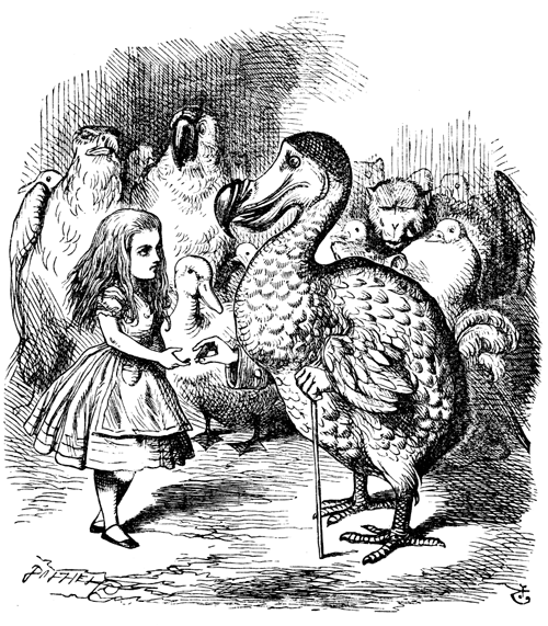 An illustration from Alice in Wonderland